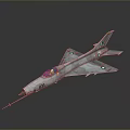 Gray Military Fighter Jet Scale Model Featuring Green Markings And Number 21