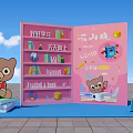 Educational Study Scene With Books Stationery And Motivational Quotes