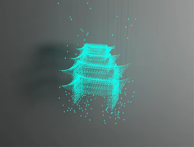 New Chinese crystal chandelier 3d model