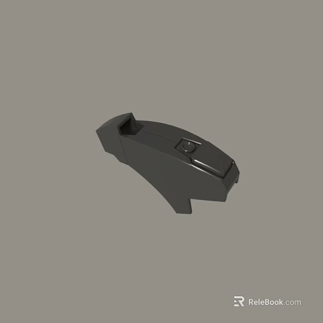 Black Mechanical Component 3D Model Design With Detailed Structure And Smooth Surface 3d model