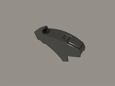Black Mechanical Component 3D Model Design With Detailed Structure And Smooth Surface 3d model