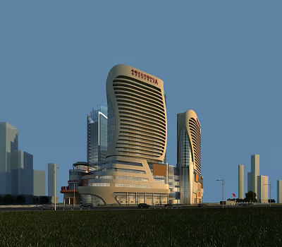 Modern Commercial Building Commercial 3d model