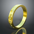 Elegant Gold Ring With Intricate Carved Patterns Fine Jewelry Design Piece