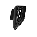 Black Plastic Mounting Bracket Housing with Rectangular Design and Protruding Part 3d model