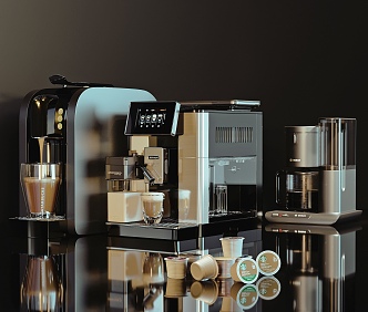 Modern coffee machine 3d model