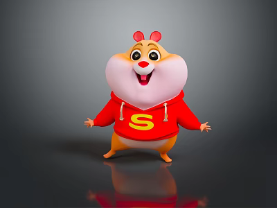 Dutch Pig Cartoon Characters Cartoon Animals Cartoon Small Animals Game Characters Virtual Characters Anime Characters 3d model