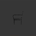 Elegant Green Slatted Metal Bench With Armrests Modern Furniture Design