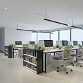 Modern Office Space Open Office Space Company Open Office Area Office Space Office Negotiation Area 3d model