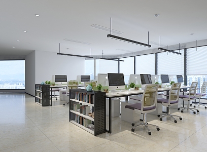 Modern Office Space Open Office Space Company Open Office Area Office Space Office Negotiation Area 3d model