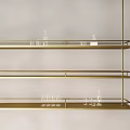 Sleek Modern Wall Mounted Wine Rack With Metal Shelves And Glassware