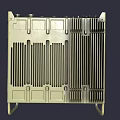 Military Style Olive Green Portable Digital Device With Heat Sink Grille Control Panel Buttons Handle