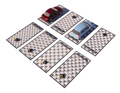 Modern Parking 3d model