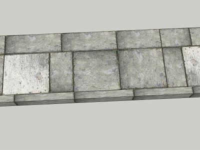 Modern Floor Tile Green Slab Brick Path Sofa Couch model