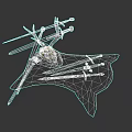 Decorative Medieval Swords Display With Deer Skull Antlers And Leather Base