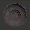 Handcrafted Wooden Stone Multi Layer Decorative Tray With Bowl And Sturdy Base