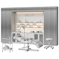 Modern Medical Equipment for Beauty Treatment with Treatment Bed Exam Lamp and Trolley