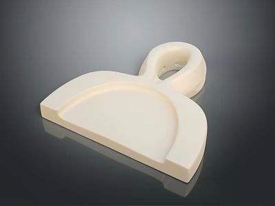 White Clothing Accessory Hanger Base With Smooth Surface For Garment Hanging 3d model