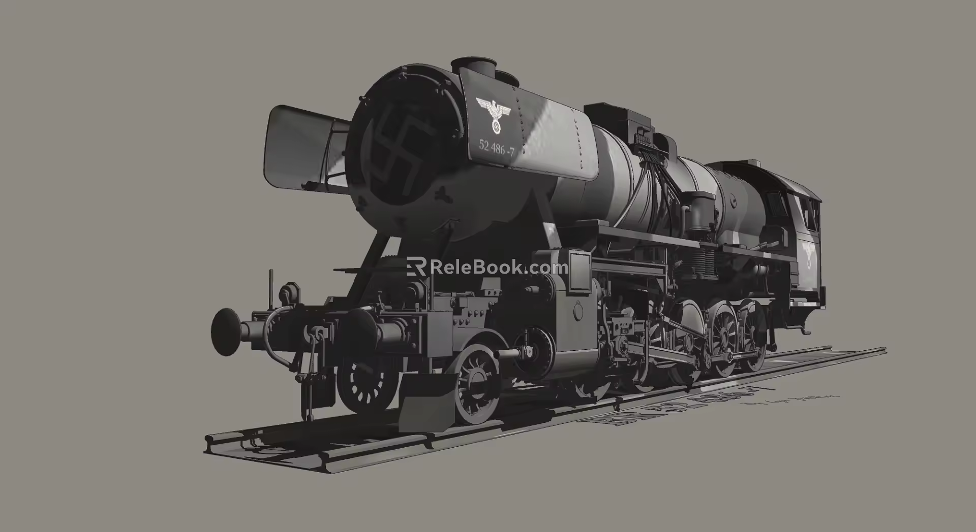 Modern locomotive tram train subway high-speed rail train 3d model
