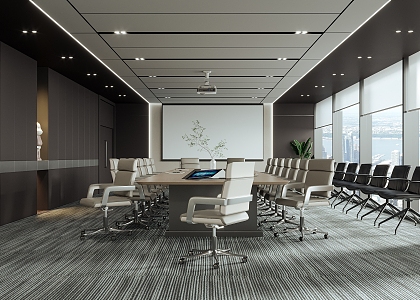 Meeting Room Meeting Table and Chair Office Chair 3d model