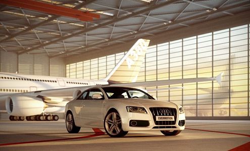 Automotive Aircraft Combination 3d model