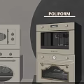 Modern POLLFORM Kitchen Appliances Featuring Oven And Coffee Machine With Sleek Design