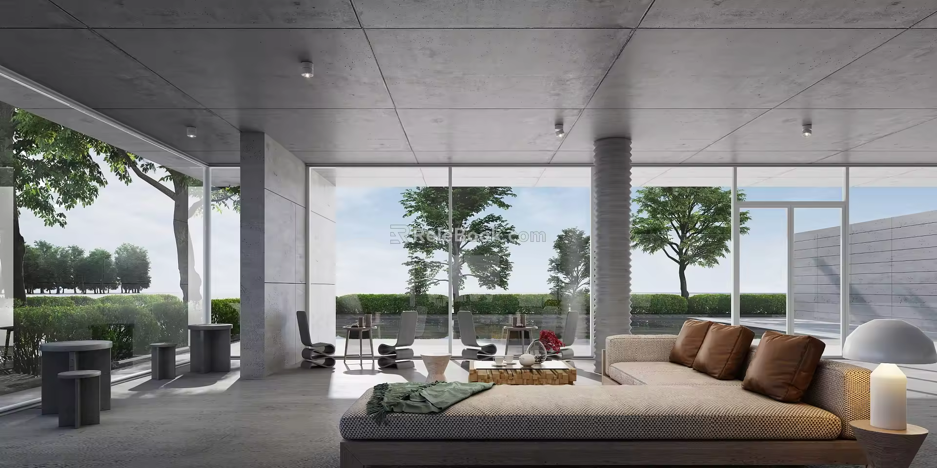 Modern Hall Rest Hall 3d model