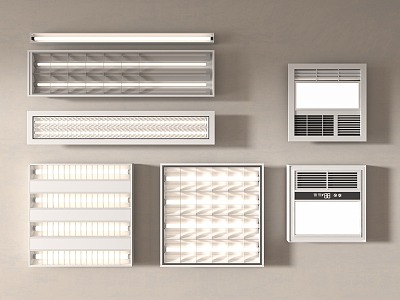 Modern Grid Lamp model