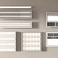 Modern Grid Lamp 3d model