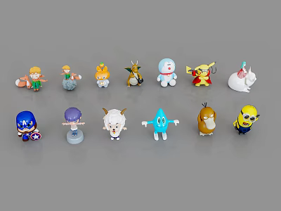 Modern Toy Doll Ornaments 3d model