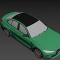 Green BMW M3 Sedan With Black Wheels Red Brake Calipers Luxurious Brown Interior Sporty Design