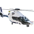 Sleek Modern White Helicopter With Streamlined Fuselage Rotor Blades And Windows
