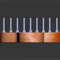 Ergonomic Daily Use Comb With Orange Handle And Blue Bristles Design
