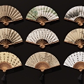 New Chinese Fan Zen Elegant Fan 3d model