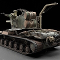 kv2 tank Soviet tank heavy tank vintage tank 3d model