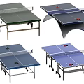 Portable Table Tennis Tables With Wheels Different Colors And Nets Sports Equipment