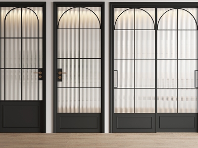 French Changhong glass door single door swing door sliding door model