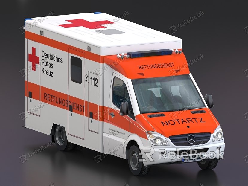 Ambulance Emergency Vehicle Medical Vehicle Special Vehicle 120 model