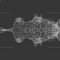 Tech Exhibition Hall Featuring 3D Spiked Boar Model With Sharp Tusks And Horns