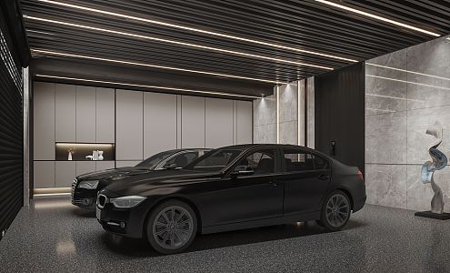 Modern Garage 3d model