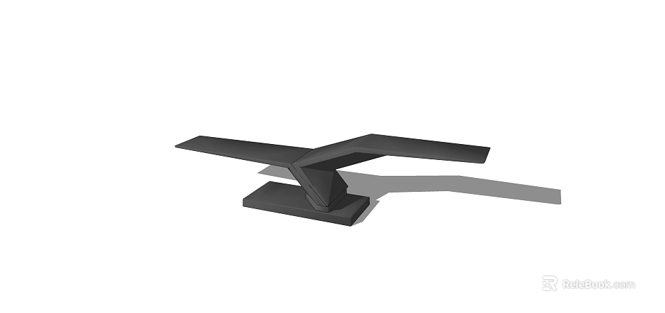 Modern Outdoor Chair With Sleek Black Design And Sturdy Base For Garden Use 3d model 