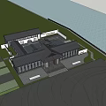New Chinese Visitor Reception Center A Club Visitor Reception Center 3d model