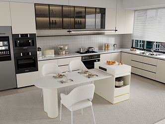 Open kitchen Modern kitchen 3d model