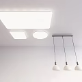 Modern lighting combination ceiling lamp chandelier 3d model