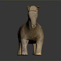 Ancient Terracotta Horse Figurine With Traditional Clay Craftsmanship And Classic Design