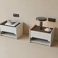 Modern bedside table lamp 3d model
