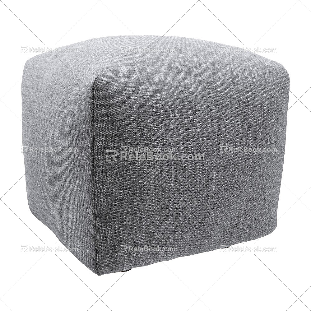 Saba Sofa Stool Low Stool 3d model