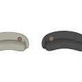 Modern BAXTER Multiplayer Sofa Curved Sofa Casual Sofa 3d model