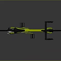 Yellow Modern Road Bicycle With Black Wheels And Sleek Frame
