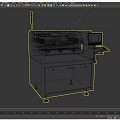 Virtual Simulation Demonstration of SMT Production Line Equipment of Printing Machine 3d model