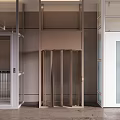 Indoor Elevator with Three Different Designs Glass Doors and Metal Frames